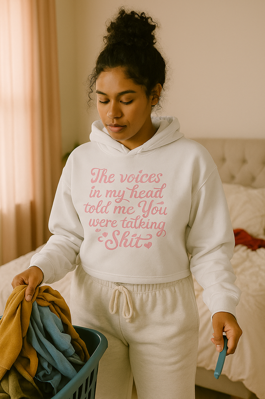 The Voices Hoodie – Cozy Chaos in Pink